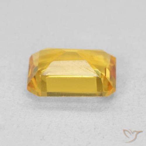 Citrino ouro médio Natural 1.30ct, Corte Octógono / Esmeralda, VVS