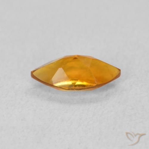 Citrino damasco laranja Natural 0.54ct, Marquesa, VVS-VS