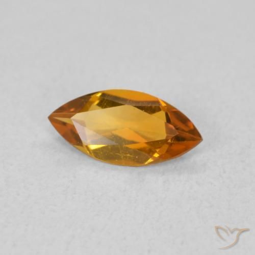 Citrino Laranja Médio Natural 0.40ct, Marquesa, VS