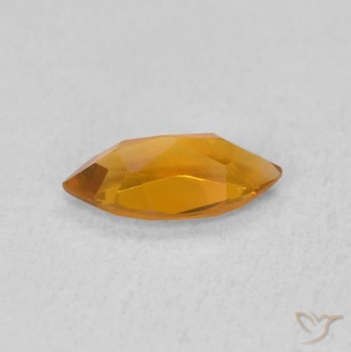 Citrino Laranja Profundo Natural 0.47ct, Marquesa, VVS-VS