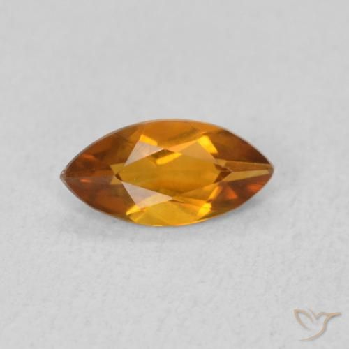 0.47ct Natural Laranja Médio Citrino, Marquesa, VVS-VS