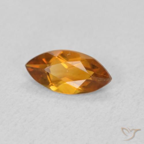 Citrino Laranja Médio Natural 0.47ct, Marquesa, VVS-VS