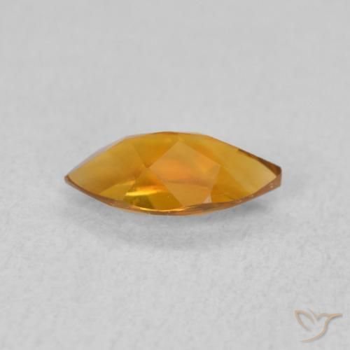 Citrino laranja marrom Natural 0.54ct, Marquesa, VVS-VS