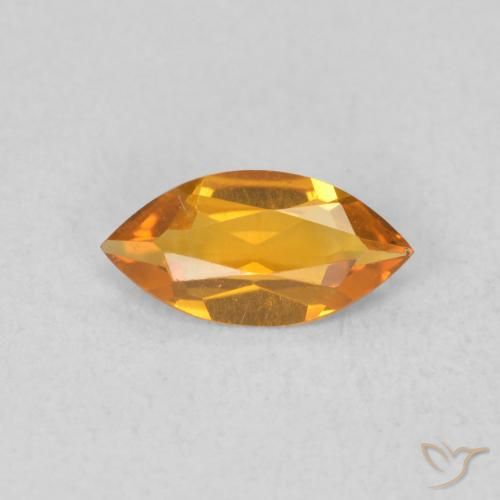0.42ct Natural Laranja Médio Citrino, Marquesa, VVS-VS