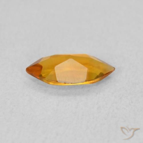 Citrino Laranja Médio Natural 0.42ct, Marquesa, VVS-VS