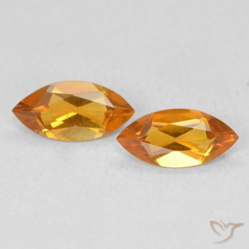 0.91ctw Natural Ouro Citrino, Marquesa, VS