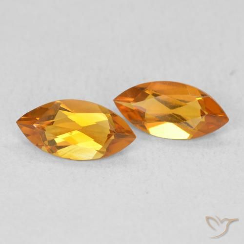 Pedras preciosas de Citrino Ouro natural de 0.91 ct, Marquesa, VS