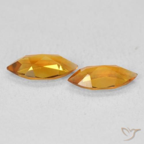 Pedras preciosas de Citrino Ouro natural de 0.91 ct, Marquesa, VS