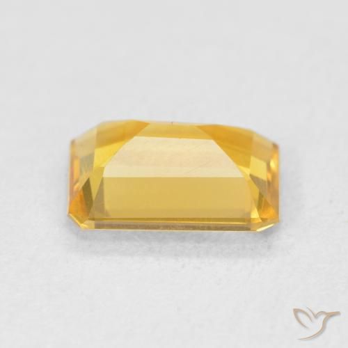 Citrino ouro brilhante Natural 1.14ct, Corte Octógono / Esmeralda, VS