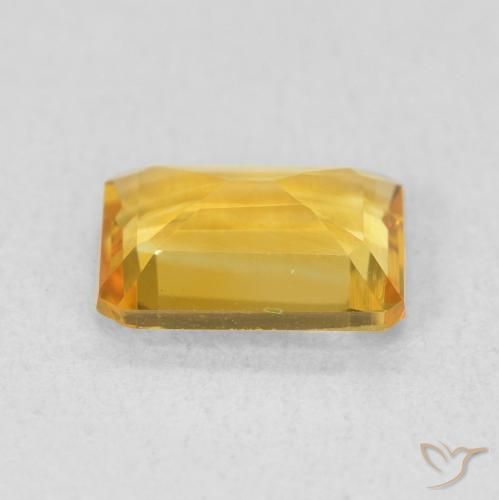 Citrino Dourado Natural 1.22ct, Corte Octógono / Esmeralda, VVS