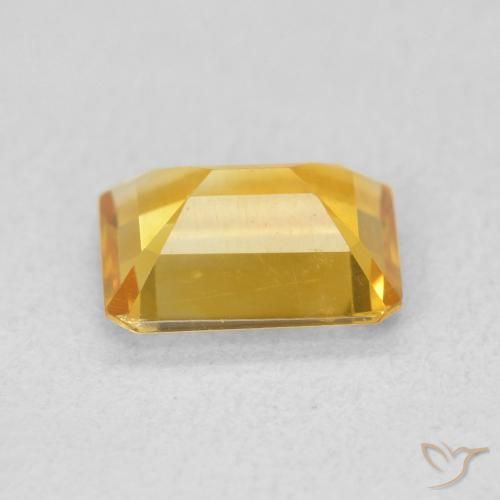 Citrino Dourado Natural 1.21ct, Corte Octógono / Esmeralda, VS