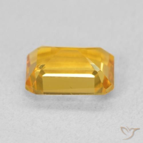 Citrino ouro brilhante Natural 1.51ct, Corte Octógono / Esmeralda, VS