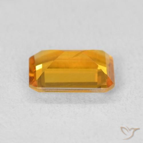 Citrino Laranja-Ouro Natural 1.10ct, Corte Octógono / Esmeralda, VS