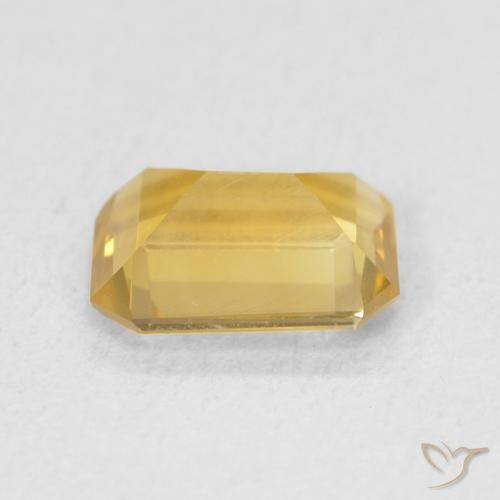 Citrino Laranja Dourada Natural 1.12ct, Corte Octógono / Esmeralda, VS