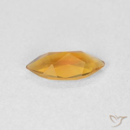 Citrino Laranja Médio Natural 0.43ct, Marquesa, VVS-VS
