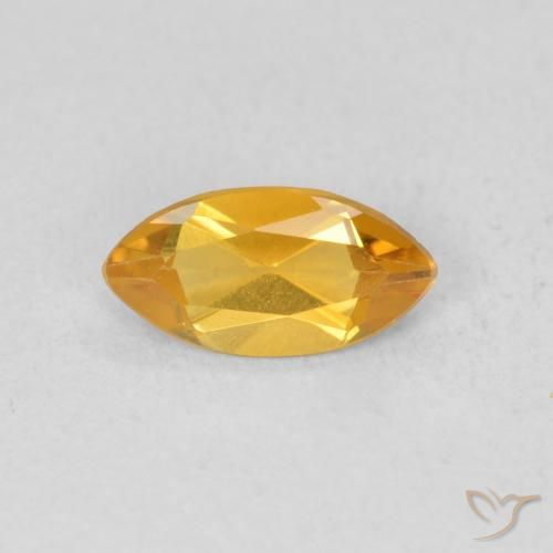 0.46ct Natural Dourado Escuro Citrino, Marquesa, VVS-VS