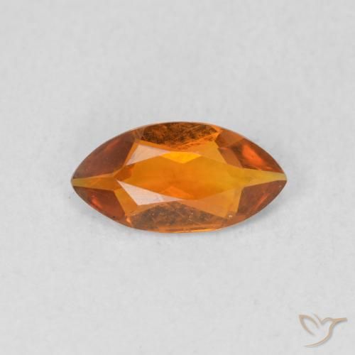 0.43ct Natural Laranja Médio Citrino, Marquesa, VVS-VS