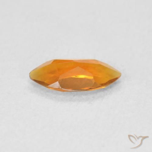 Citrino Laranja Médio Natural 0.43ct, Marquesa, VVS-VS