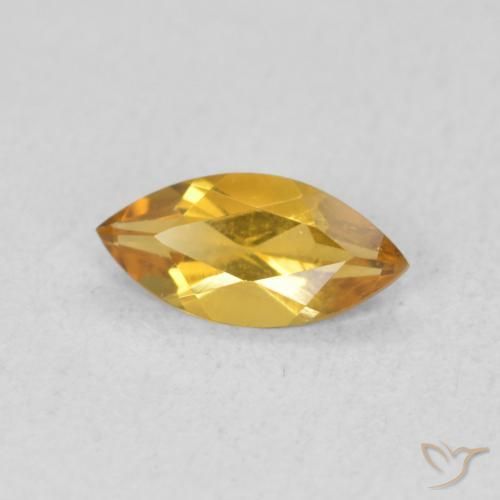 Citrino Dourado Escuro Natural 0.46ct, Marquesa, VVS-VS