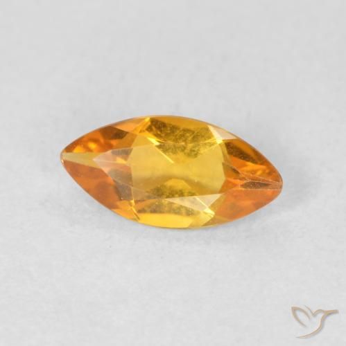 Citrino Ouro Natural 0.50ct, Marquesa, VVS-VS