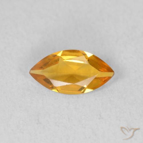 0.39ct Natural Ouro Citrino, Marquesa, VVS-VS