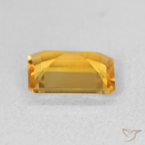 Citrino Dourado médio Natural 1.21ct, Corte Octógono / Esmeralda, VVS