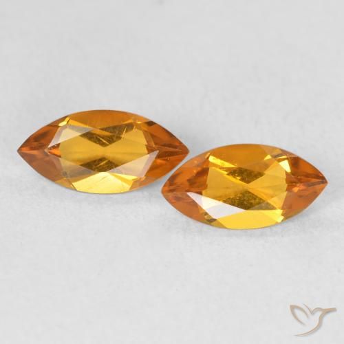 0.89ctw Natural Ouro Citrino, Marquesa, VS