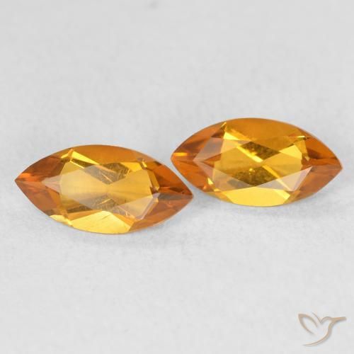 Pedras preciosas de Citrino Ouro natural de 0.89 ct, Marquesa, VS