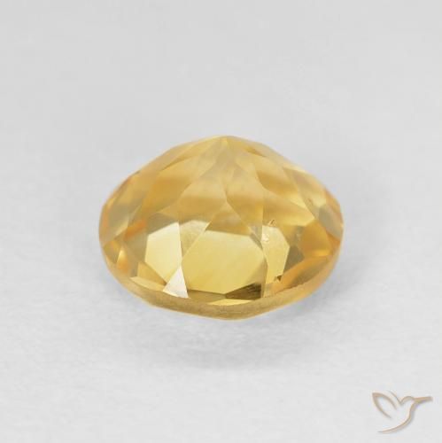 Citrino Luz amarela Natural 1.47ct, Redondo, VS