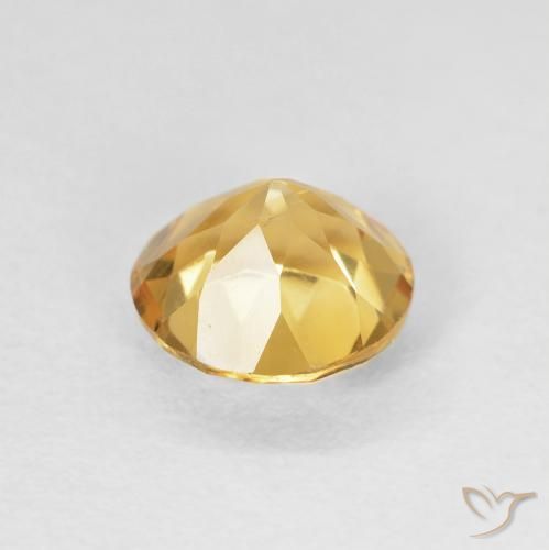 Citrino Luz amarela Natural 1.17ct, Redondo, VS
