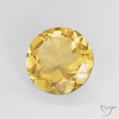 Citrino Luz Dourada Natural 1.52ct, Redondo, VS