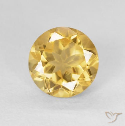 1.86ct Natural Ouro Citrino, Redondo, VS