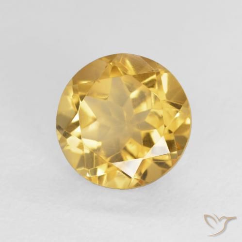 Citrino Ouro Natural 1.86ct, Redondo, VS