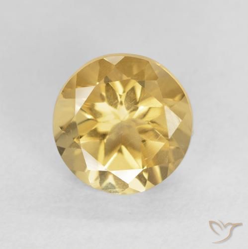 1.66ct Natural Ouro Citrino, Redondo, VS