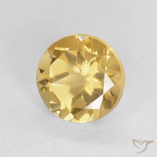 Citrino Ouro Natural 1.66ct, Redondo, VS