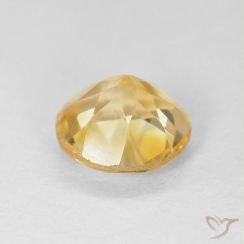 Citrino ouro médio Natural 1.56ct, Redondo, VS