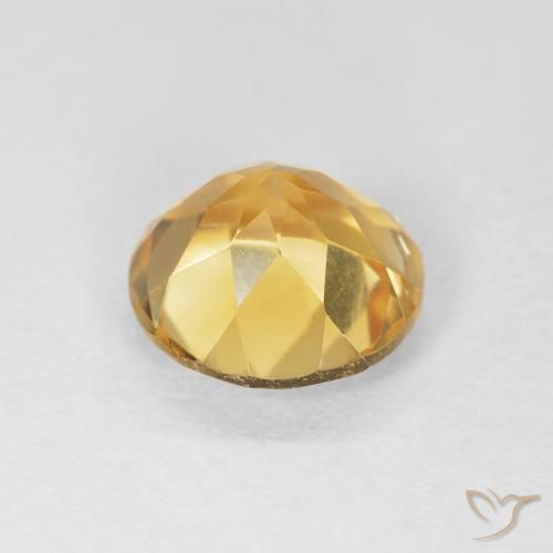 Citrino ouro médio Natural 1.74ct, Redondo, VS
