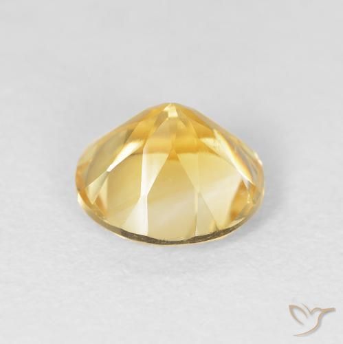 Citrino ouro médio Natural 1.76ct, Redondo, VVS-VS