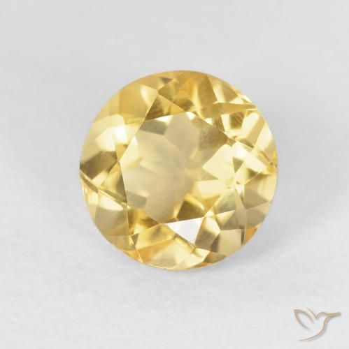Citrino Ouro Natural 2.00ct, Redondo, VVS-VS