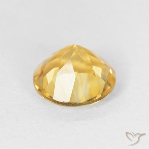Citrino ouro brilhante Natural 1.77ct, Redondo, VVS-VS
