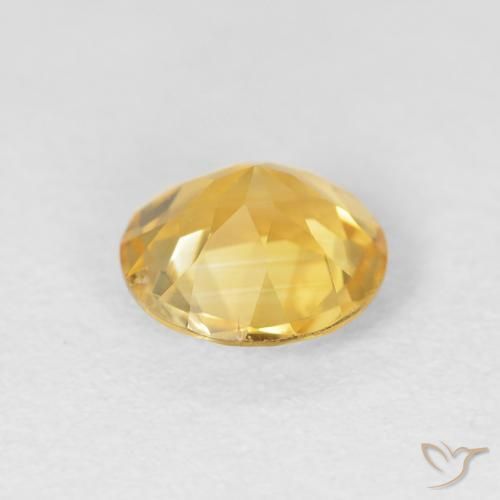 Citrino Dourado médio Natural 1.05ct, Redondo, VVS-VS