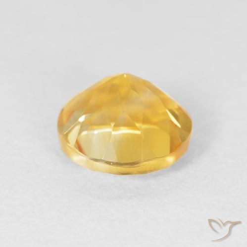 Citrino ouro brilhante Natural 1.54ct, Redondo, VVS-VS
