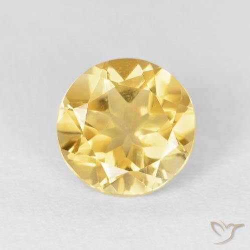 1.61ct Natural Ouro Citrino, Redondo, VVS-VS