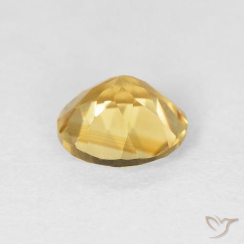 Citrino Ouro Natural 1.21ct, Redondo, VVS-VS