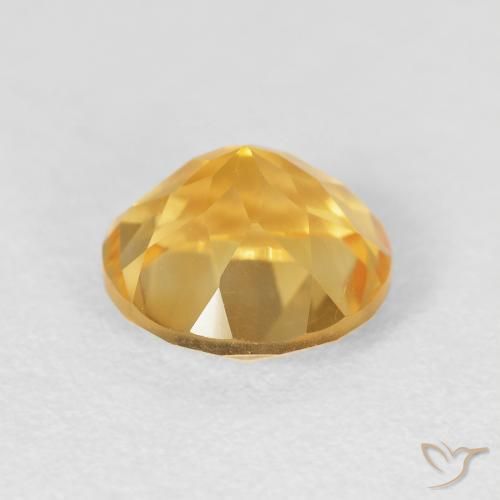 Citrino ouro médio Natural 1.90ct, Redondo, VVS
