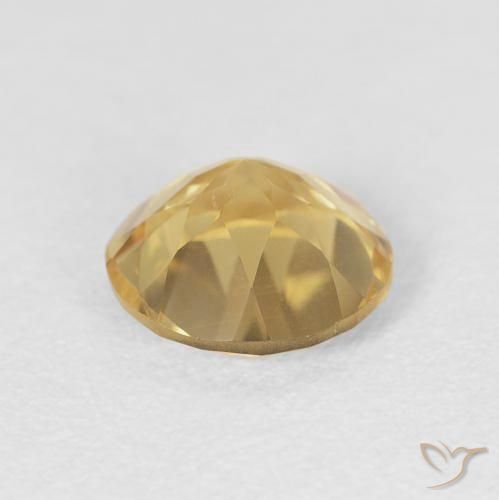 Citrino Laranja Dourada Natural 1.48ct, Redondo, VVS