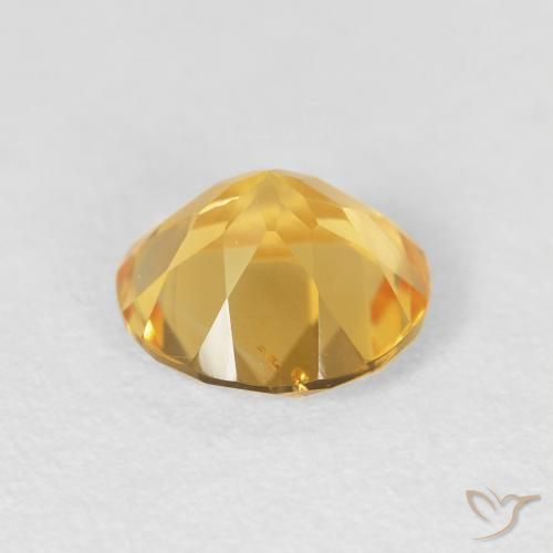 Citrino Ouro Natural 1.61ct, Redondo, VVS