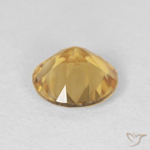 Citrino Ouro Natural 1.60ct, Redondo, VVS
