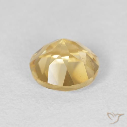 Citrino Ouro Natural 0.99ct, Redondo, VVS
