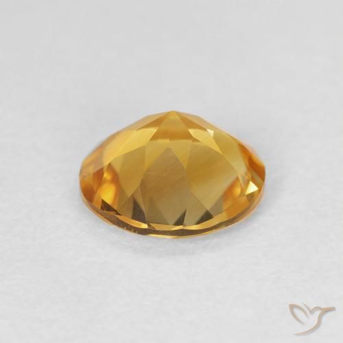 Citrino ouro médio Natural 0.95ct, Redondo, VVS-VS